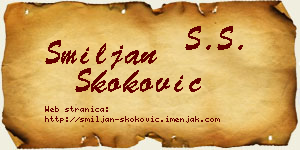 Smiljan Skoković vizit kartica